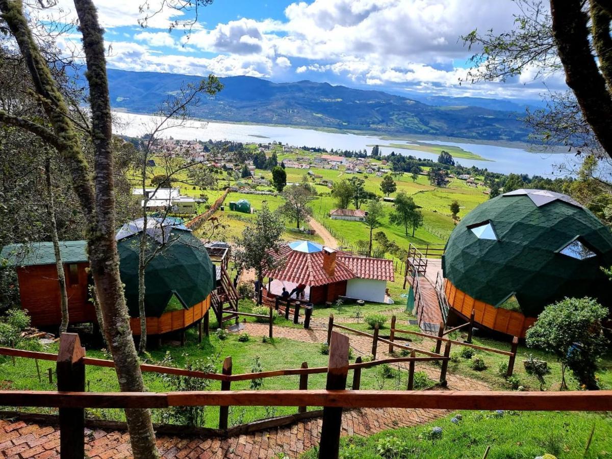 Glamping Sede Campestre Mirador De Pueblo Viejo Hotel Guatavita ภายนอก รูปภาพ