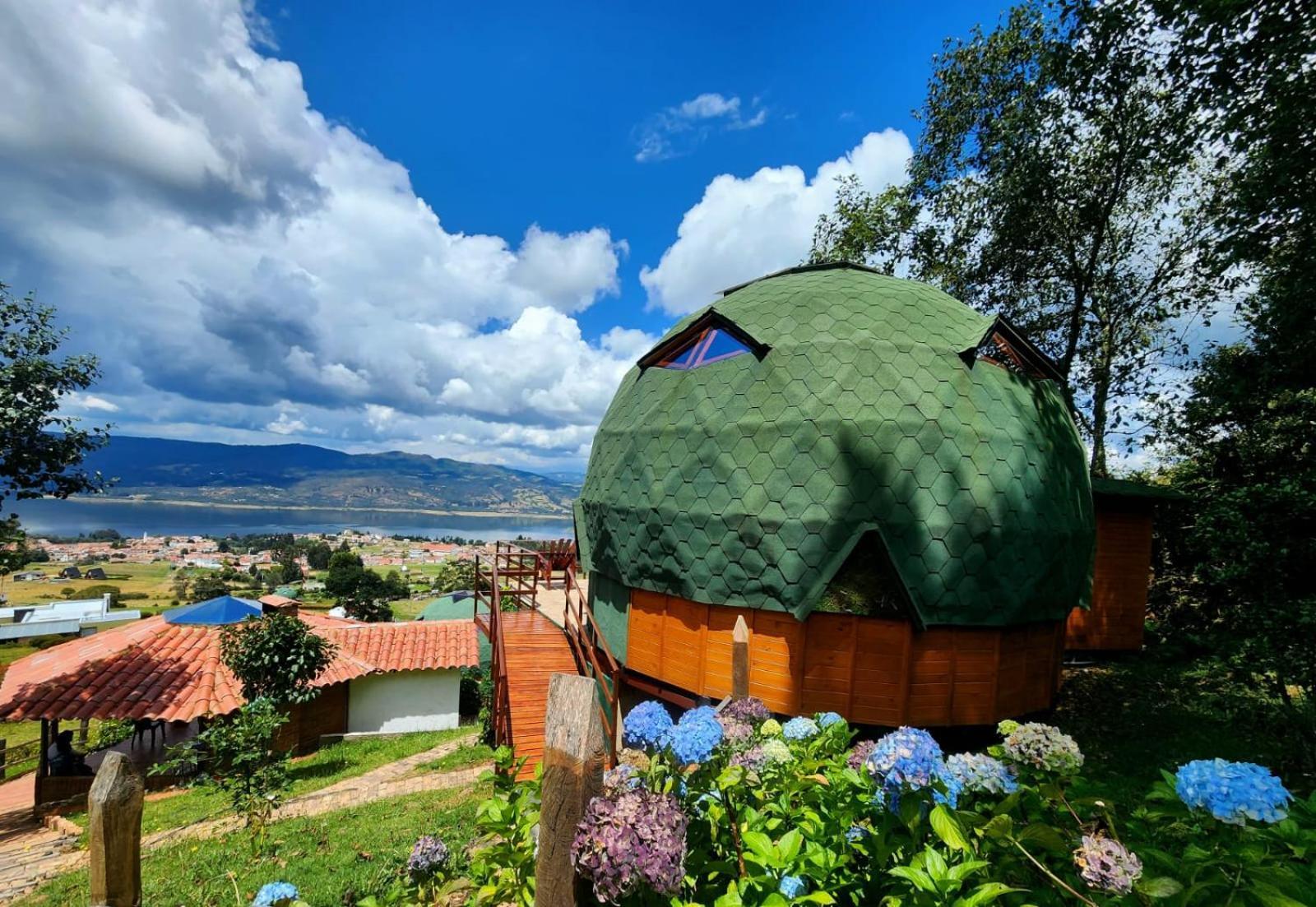 Glamping Sede Campestre Mirador De Pueblo Viejo Hotel Guatavita ภายนอก รูปภาพ