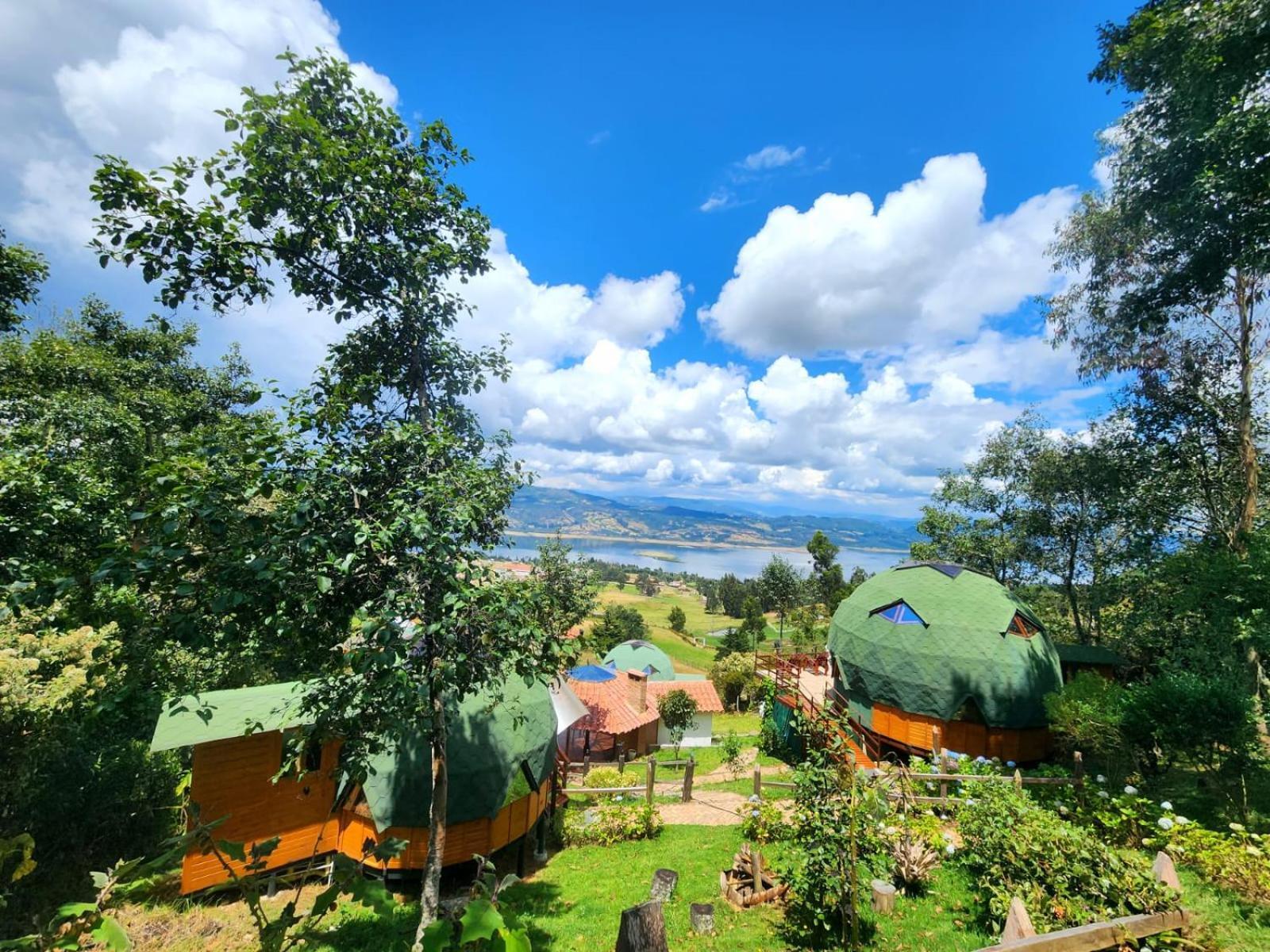 Glamping Sede Campestre Mirador De Pueblo Viejo Hotel Guatavita ภายนอก รูปภาพ