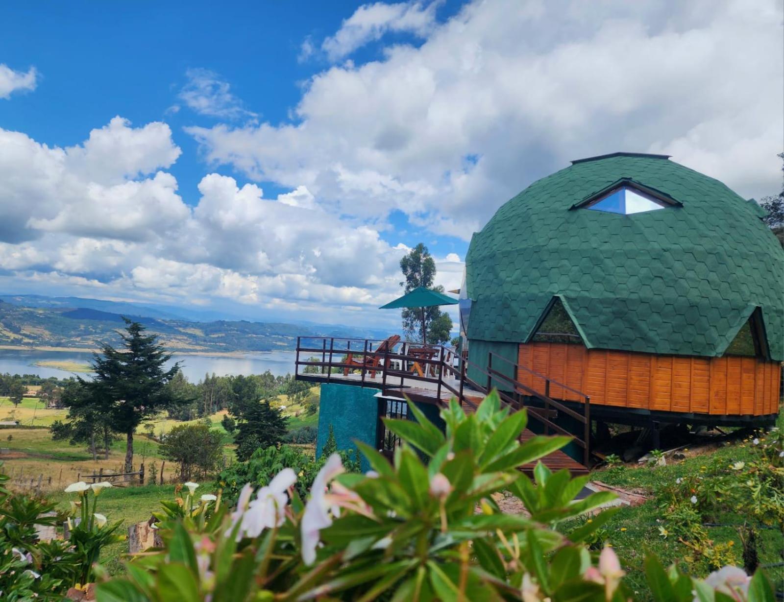 Glamping Sede Campestre Mirador De Pueblo Viejo Hotel Guatavita ภายนอก รูปภาพ