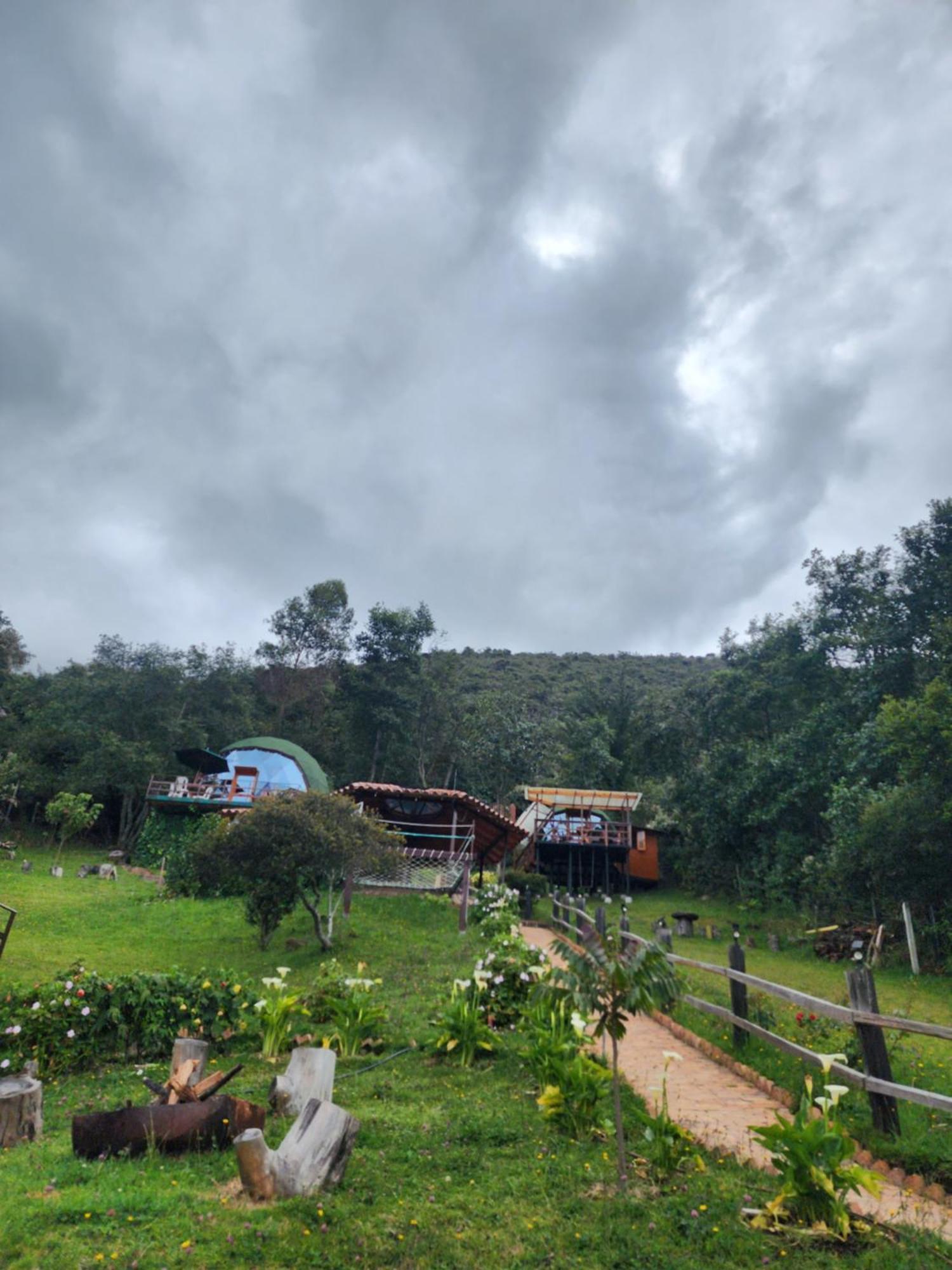 Glamping Sede Campestre Mirador De Pueblo Viejo Hotel Guatavita ภายนอก รูปภาพ
