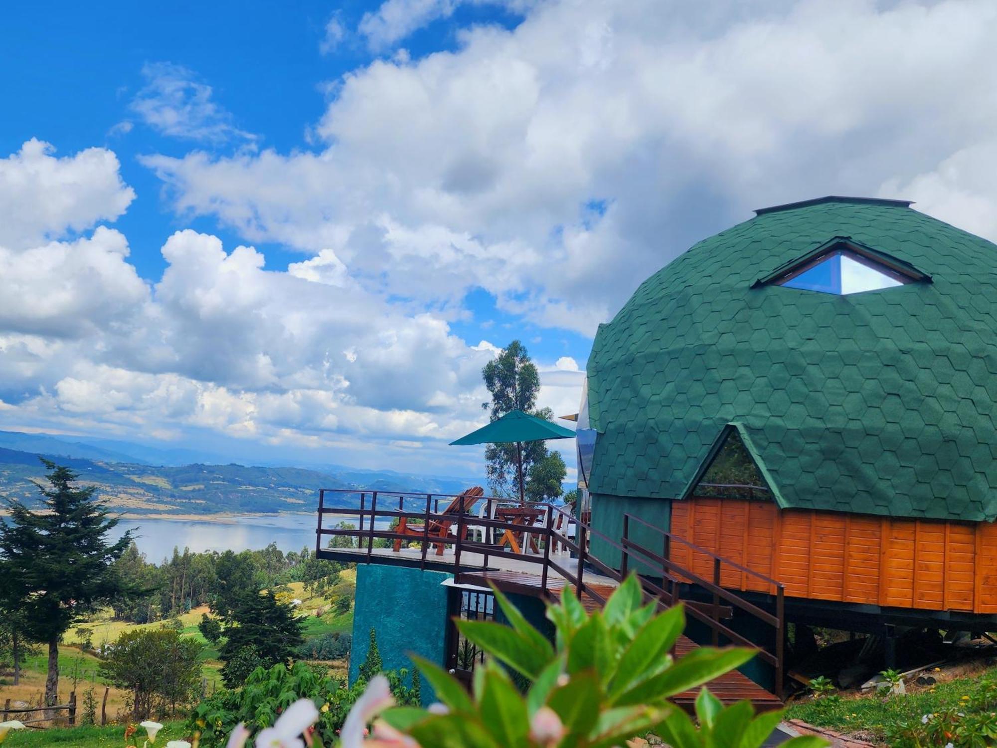 Glamping Sede Campestre Mirador De Pueblo Viejo Hotel Guatavita ภายนอก รูปภาพ